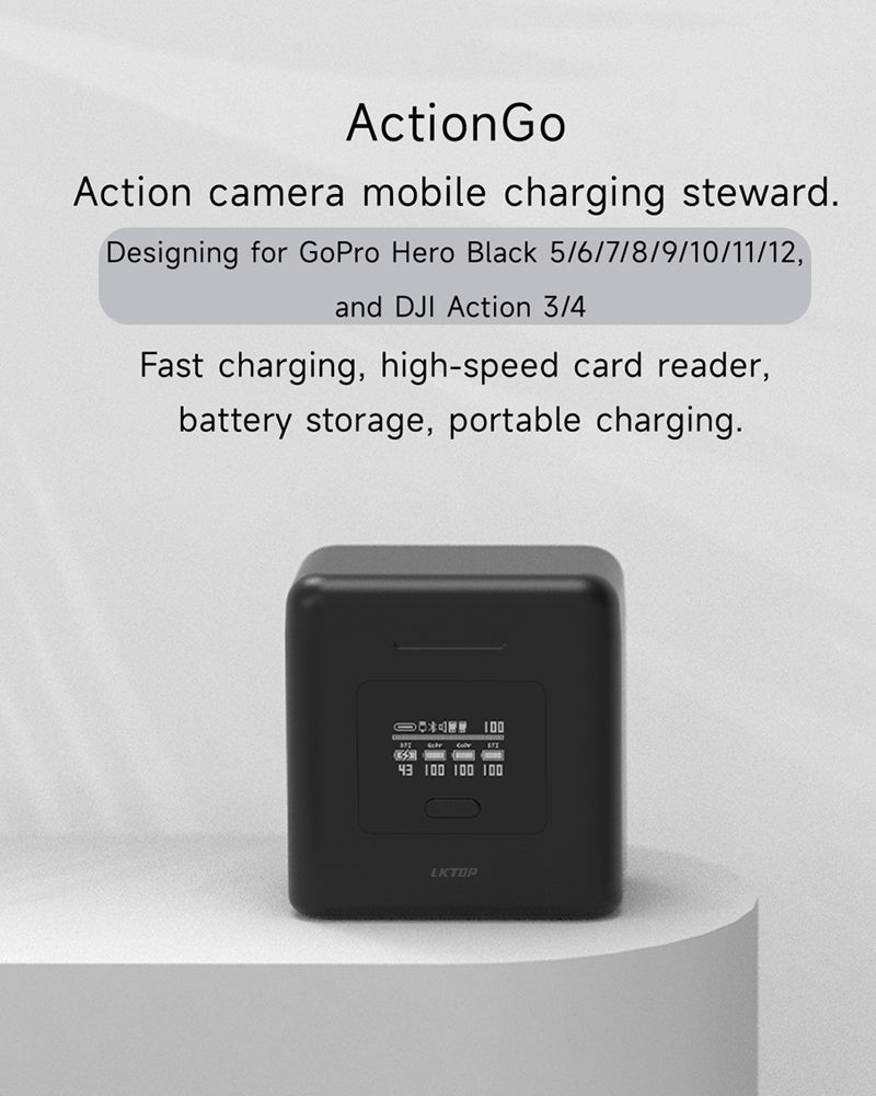 ActionGO Sports Camera Battery Charging Case